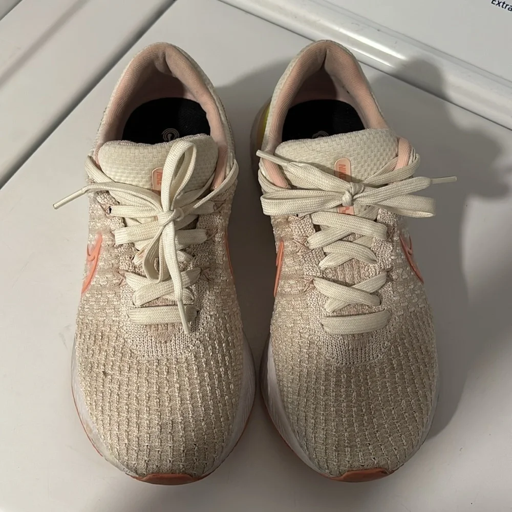 Nike React Infinity Run FK 3 Sail Rose White Running Shoes Women’s  Size 8.5